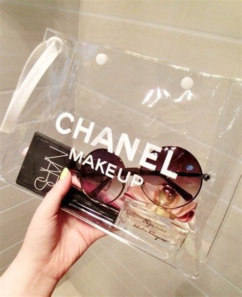 chanel clear makeup bag|chanel makeup bag nordstrom.